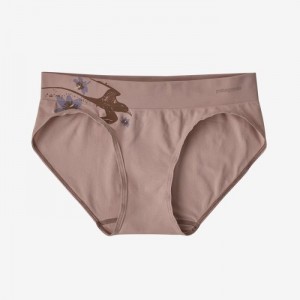 Patagonia Active Briefs Naisten Alushousut Tropi Bird Graphic: Stingray Mauve Suomi | YP2645-0796