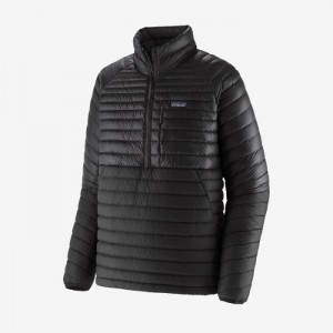 Patagonia AlpLight Down Pullover Miesten Villapusero Mustat Suomi | IF1506-7945