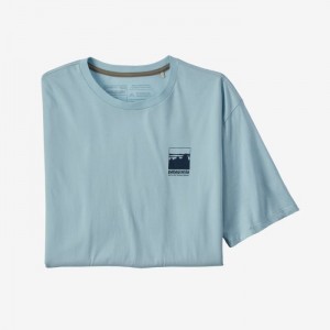 Patagonia Alpine Icon Regenerative Organic Certified™ Cotton T-Shirt Miesten T Paidat Sininen Suomi | QN2165-4486