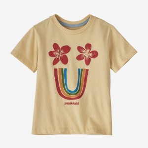 Patagonia Baby Regenerative Organic Certified™ Cotton Graphic T-Shirt Lasten T Paidat Valkoinen Suomi | XM511-7510