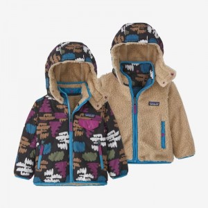 Patagonia Baby Reversible Tribbles Hoody Lasten Huppari Sininen Suomi | XT199-0512