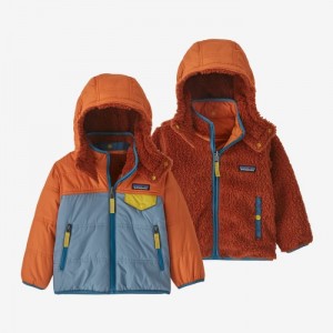 Patagonia Baby Reversible Tribbles Hoody Lasten Huppari Vaaleanharmaat Suomi | UJ201-4500