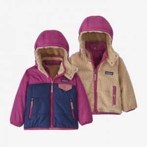 Patagonia Baby Reversible Tribbles Hoody Lasten Huppari Sininen Suomi | IQ203-9802