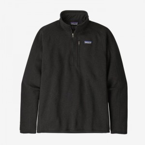 Patagonia Better Sweater® 1/4-Zip Fleece Miesten Villapaita Mustat Suomi | AE2064-6952