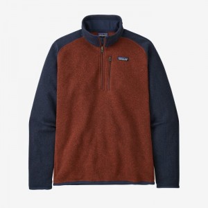 Patagonia Better Sweater® 1/4-Zip Fleece Miesten Villapaita Punainen Laivastonsininen Suomi | YS2065-5167