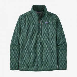 Patagonia Better Sweater® 1/4-Zip Fleece Miesten Villapaita Vihreä Suomi | KH2072-2815