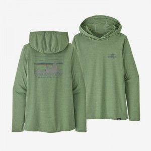 Patagonia Capilene® Cool Daily Graphic Hoody Naisten Huppari Vihreä Suomi | WS2743-8311