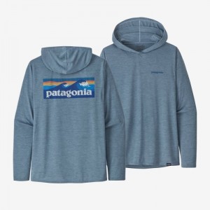 Patagonia Capilene® Cool Daily Graphic Hoody Miesten Huppari Vaaleanharmaat Suomi | EJ900-7595