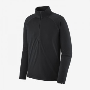 Patagonia Capilene® Midweight Zip-Neck Miesten Topit Mustat Suomi | UT2518-8303