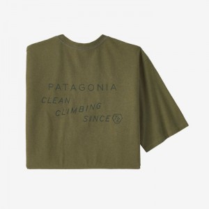 Patagonia Clean Climb Trade Responsibili-Tee® Miesten Tees Vihreä Suomi | RF2249-0010