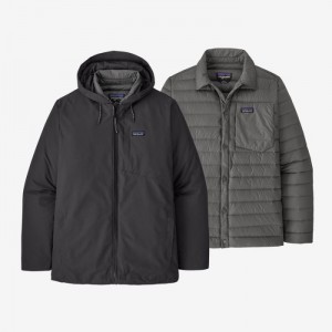 Patagonia Downdrift 3-in-1 Jacket Miesten Takit Mustat Suomi | ZX1064-7524