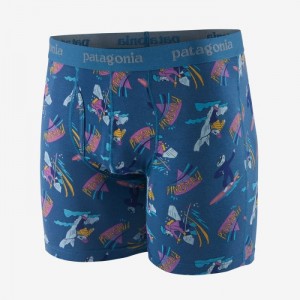 Patagonia Essential Boxer Briefs - 6" Miesten Alusvaatteet Sininen Suomi | NQ806-9327