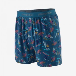 Patagonia Essential Boxers - 4½" Miesten Alusvaatteet Sininen Suomi | MQ814-9153