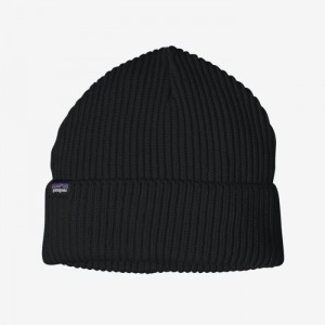 Patagonia Fisherman's Rolled Beanie Miesten Pipo Mustat Suomi | ES4183-7795