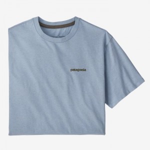 Patagonia Fitz Roy Icon Responsibili-Tee® Miesten Tees Sininen Suomi | BT2240-1363