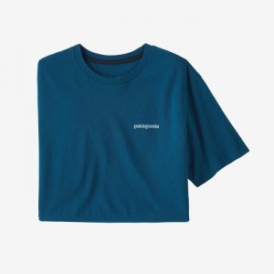 Patagonia Fitz Roy Icon Responsibili-Tee® Miesten Tees Sininen Suomi | SE2241-9824