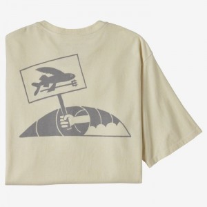 Patagonia Flying Fish Protest Responsibili-Tee® Miesten Tees Valkoinen Suomi | WN2270-6256