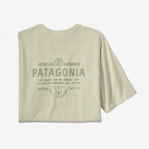 Patagonia Forge Mark Responsibili-Tee® Miesten Tees Valkoinen Suomi | DO2276-7238