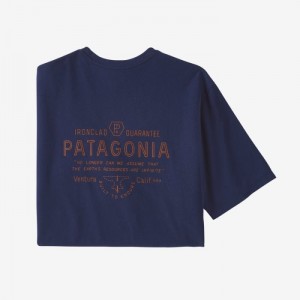 Patagonia Forge Mark Responsibili-Tee® Miesten Tees Sininen Suomi | WT2280-6140