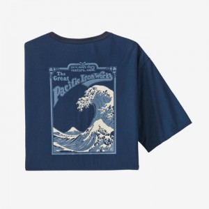 Patagonia GPIW™ Organic Pocket T-Shirt Miesten T Paidat Sininen Suomi | PY2169-1898