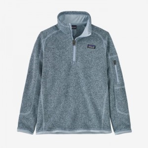 Patagonia Girls' Better Sweater® 1/4-Zip Fleece Lasten Villapaita Sininen Suomi | RG460-4640