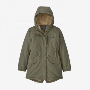 Patagonia Girls' Insulated Isthmus Parka Lasten Parka Vihreä Suomi | LA421-1575