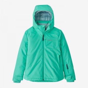 Patagonia Girls' Snowbelle Jacket Lasten Takit Fresh Teal Suomi | XQ339-9254