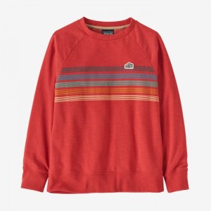 Patagonia Lightweight Crew Sweatshirt Lasten Puserot Punainen Suomi | GD493-9246