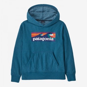 Patagonia Lightweight Graphic Hoody Sweatshirt Lasten Huppari Sininen Suomi | CB232-3577