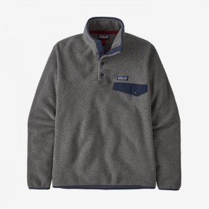 Patagonia Lightweight Synchilla® Snap-T® Fleece Pullover Miesten Villapusero Nickel Suomi | CI1516-2935