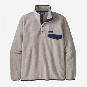 Patagonia Lightweight Synchilla® Snap-T® Fleece Pullover Miesten Villapusero Oatmeal Heather Suomi | OW1517-4183