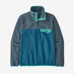 Patagonia Lightweight Synchilla® Snap-T® Fleece Pullover Miesten Villapusero Sininen Suomi | KX1520-0176