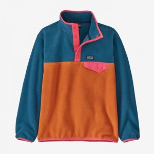 Patagonia Lightweight Synchilla® Snap-T® Fleece Pullover Lasten Villapusero Oranssi Suomi | CN431-2856