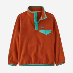 Patagonia Lightweight Synchilla® Snap-T® Fleece Pullover Lasten Villapusero Sandhill Rust Suomi | MT434-4706