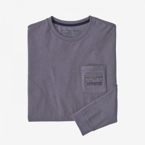 Patagonia Long-Sleeved '73 Skyline Pocket Responsibili-Tee® Miesten Tees Violetit Suomi | SO2314-4914