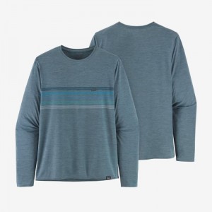 Patagonia Long-Sleeved Capilene® Cool Daily Graphic Shirt Miesten Paidat Vaaleanharmaat Suomi | PS1694-0865