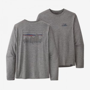 Patagonia Long-Sleeved Capilene® Cool Daily Graphic Shirt Miesten Paidat Harmaat Suomi | CC1695-0551