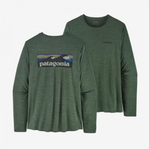 Patagonia Long-Sleeved Capilene® Cool Daily Graphic Shirt Miesten Paidat Vihreä Suomi | JA1714-9233