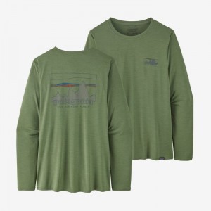 Patagonia Long-Sleeved Capilene® Cool Daily Graphic Shirt Naisten Paidat Vihreä Suomi | HS3432-5922