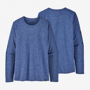 Patagonia Long-Sleeved Capilene® Cool Daily Graphic Shirt Naisten Paidat Sininen Suomi | US3435-5022