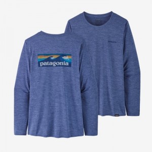 Patagonia Long-Sleeved Capilene® Cool Daily Graphic Shirt Naisten Paidat Sininen Suomi | PE3451-9914