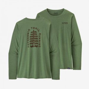 Patagonia Long-Sleeved Capilene® Cool Daily Graphic Shirt Naisten Paidat Vihreä Suomi | QR3457-8012