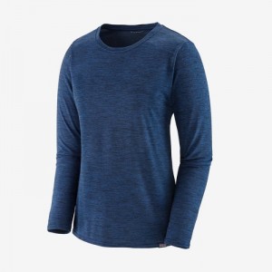 Patagonia Long-Sleeved Capilene® Cool Daily Shirt Naisten Paidat Sininen Laivastonsininen Sininen Suomi | GA3483-7453