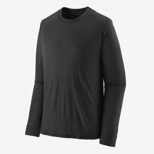 Patagonia Long-Sleeved Capilene® Cool Merino Shirt Miesten Paidat Mustat Suomi | JC1736-0222