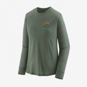 Patagonia Long-Sleeved Capilene® Cool Merino Graphic Shirt Naisten Paidat Vihreä Suomi | GS3488-0986