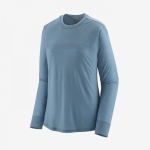 Patagonia Long-Sleeved Capilene® Cool Merino Graphic Shirt Naisten Paidat Vaaleanharmaat Suomi | PB3489-2566