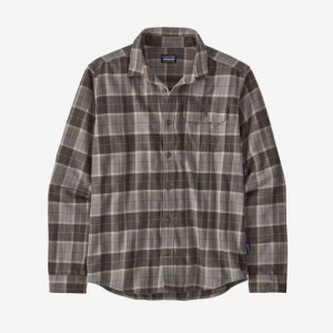 Patagonia Long-Sleeved Cotton in Conversion Fjord Flannel Shirt Miesten Paidat Harmaat Suomi | BX1742-2068