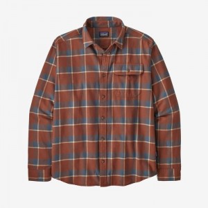 Patagonia Long-Sleeved Cotton in Conversion Fjord Flannel Shirt Miesten Paidat Ruskea Suomi | AJ1745-5745