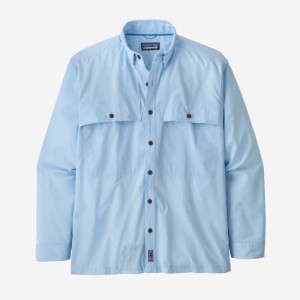 Patagonia Long-Sleeved Island Hopper Shirt Miesten Paidat Sininen Suomi | SV1756-1371