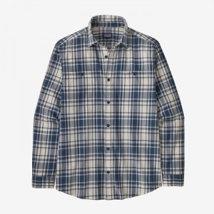 Patagonia Long-Sleeved Pima Cotton Shirt Miesten Paidat Sininen Suomi | KC1770-1277